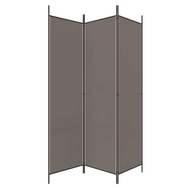 Maison Exclusive - Avskiljande vägg 3 paneler Antracit 150x200 cm Tyg