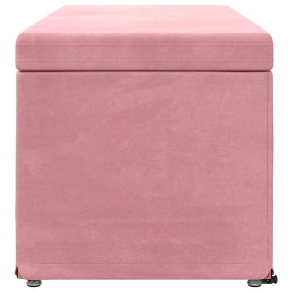 Taburet - EKSKLUSIV HUS - Rosa Taburet - Rosa - Velour & komposittræ - Moderne Ros