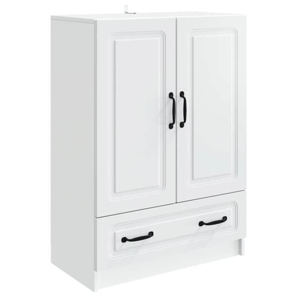 Maison Exclusive - Buffé Vit 66 x 34,5 x 92 cm Ingenjörsträ