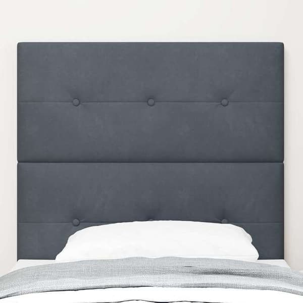 Maison Exclusive - Mörkgrå sänggavel 80 cm Sammet