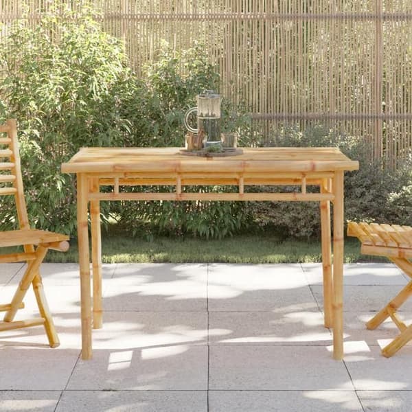 Havemøbel - MAISON EXCLUSIVE - 110x55x75 cm - Bambus - Brun - Vandafvisende