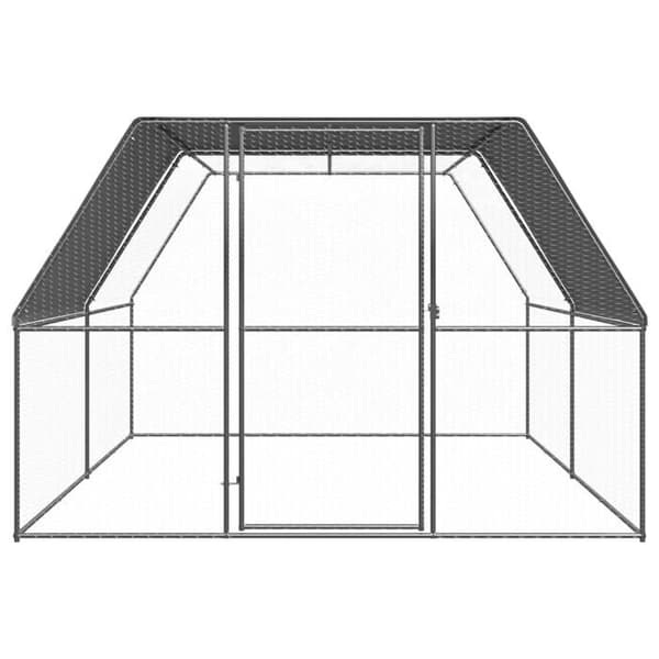 Maison Exclusive - Utomhus hönshus 3x4x2 m Galvaniserat stål