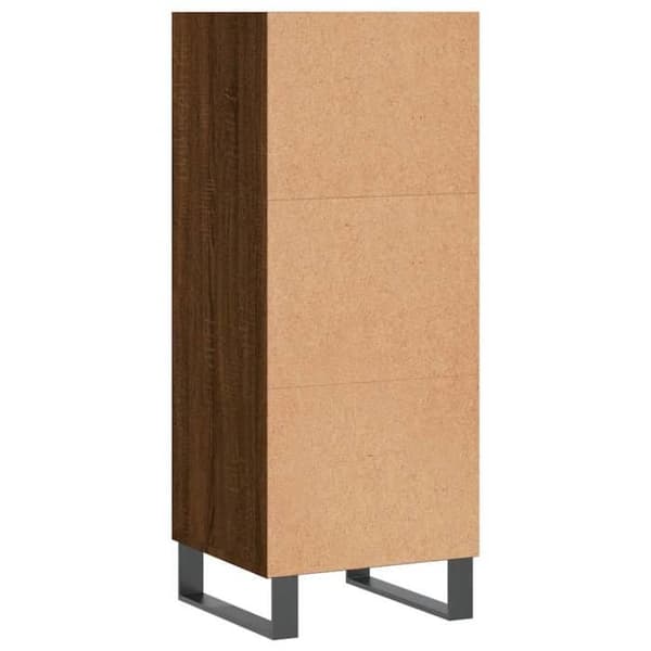 Maison Exclusive - Buffé ek brun 34,5x32,5x90 cm ingenjörsträ