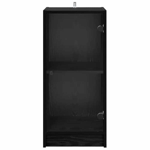 Maison Exclusive - Buffé Ek svart 35 x 37 x 76 cm Ingenjörsträ