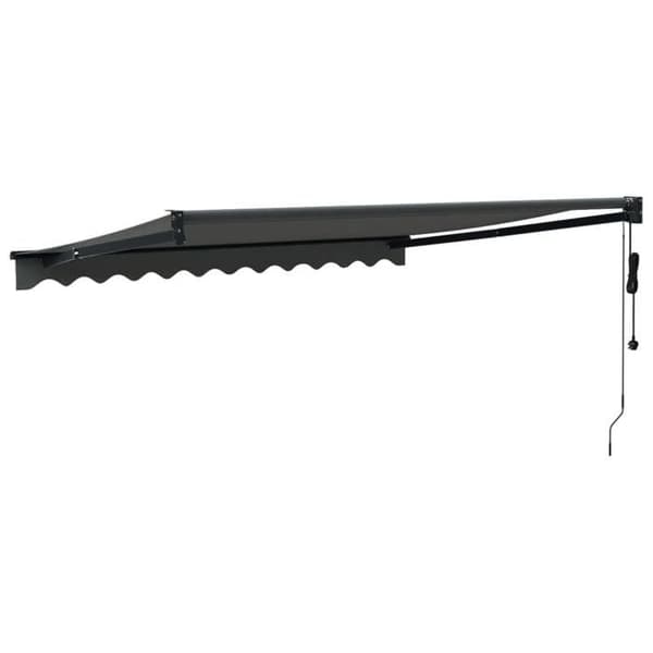 Maison Exclusive - Retractable Markise i Antracit med Antracitramme