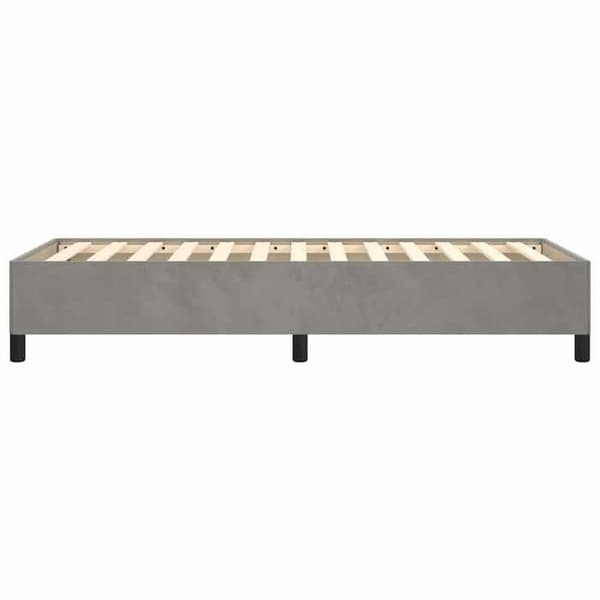 Maison Exclusive - Sengebund uden madras lys grå 90x190 cm velour