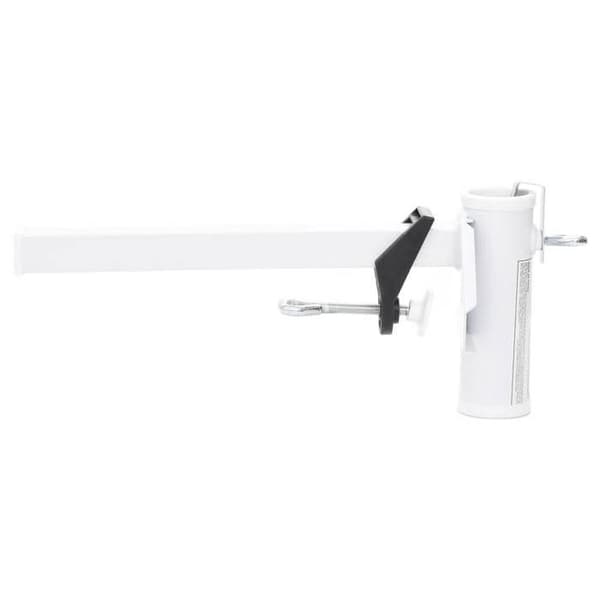 Maison Exclusive - Parasolfod til balkon hvid 38 mm stål