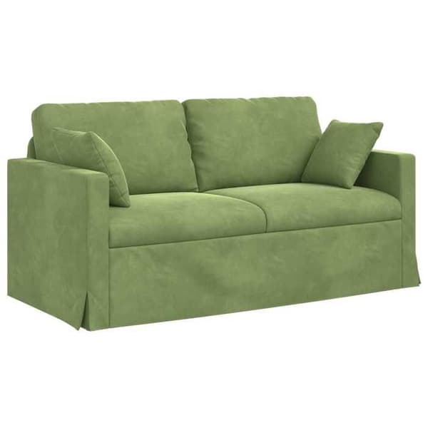 Maison Exclusive - Soffa Ljusgrön 158 x 78 x 80 cm Sammet