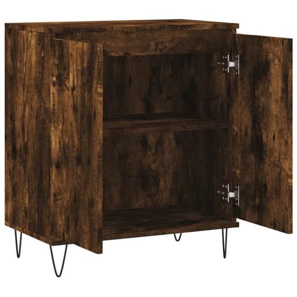 Maison Exclusive - Buffé Ek rökt 60x35x70 cm Ingenjörsträ