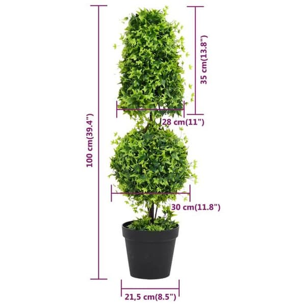 Maison Exclusive - Kunstig buksbomplante med grøn potte 100 cm Grön