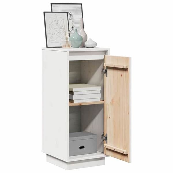 Maison Exclusive - Buffé Vit 31,5x34x75 cm Massivt furu