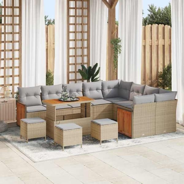 Maison Exclusive - 13 hengen puutarhakalustesarja 13 pc