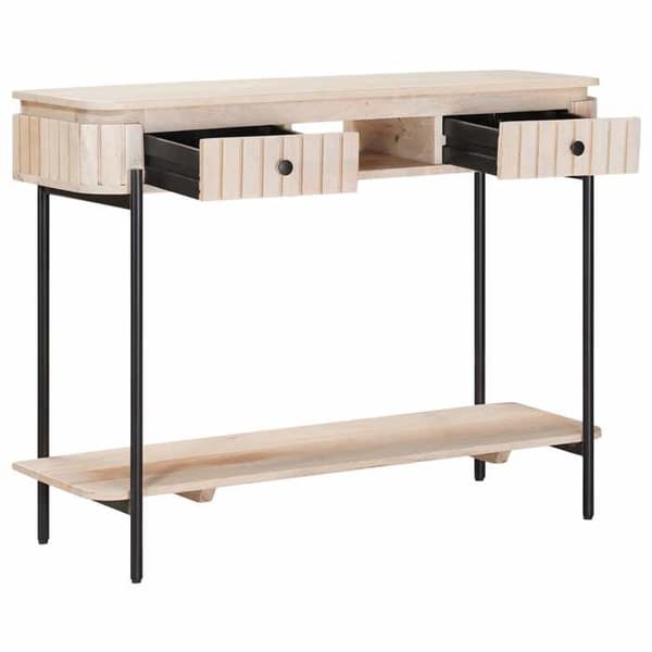Maison Exclusive - Handgjord sidobord Vit 100 x 30 x 76 cm Vit