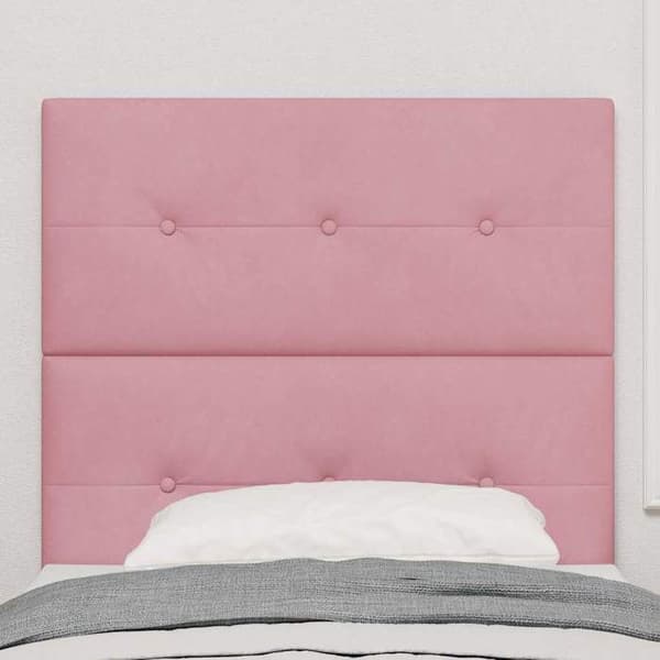 Maison Exclusive - Ruusupäällysteinen sänkytausta 80 cm Sametti Ros
