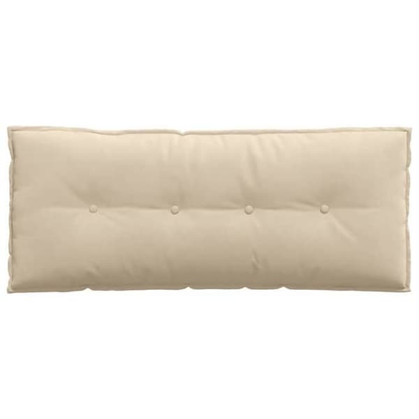 Maison Exclusive - Rygpude Creme 120 x 50 cm Mikrofiberstof