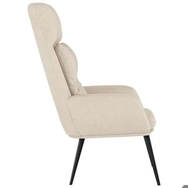 Maison Exclusive - Avkopplingsstol Creme Syntetmocka Grädde