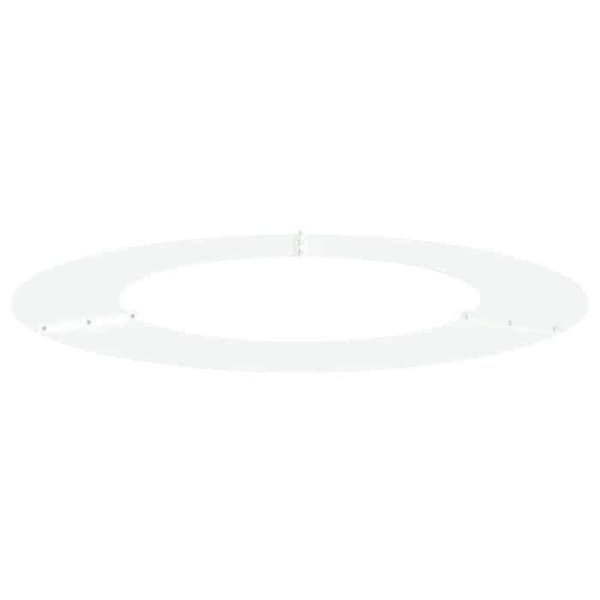 Trädring - EXKLUSIVT HUS - Dekorativ ring 5 st - Vit - Ø50/80 cm - Stål