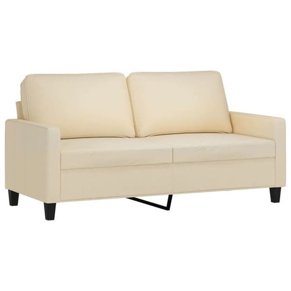 Maison Exclusive - Sæt af 2 sofaer med puder Creme Stof