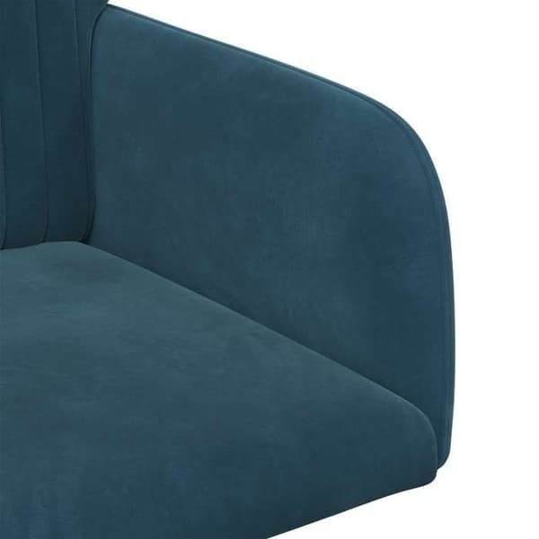 Maison Exclusive - Matstolar 2 st Sammet Blå 55 x 50 x 84 cm