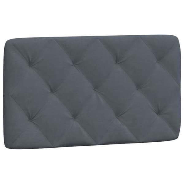 Maison Exclusive - Tummanharmaa 90x200 cm samettisänky patjalla