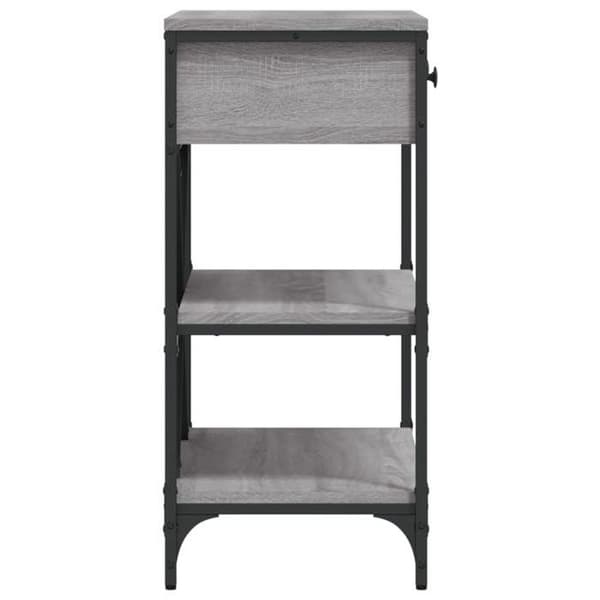 Maison Exclusive - Consolebord sonoma grå 75x34,5x75 cm ingeniørtræ