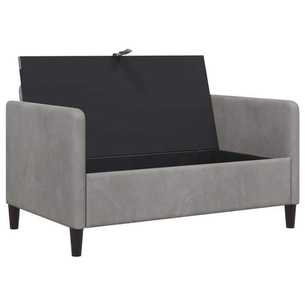 Maison Exclusive - Sofa med opbevaring Lys grå 122 x 78 x 87 cm Polyester