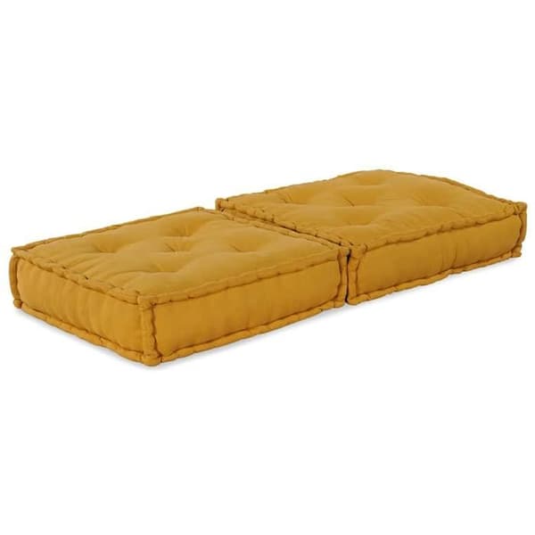Maison Exclusive - Gul modulsoffa 70x70x36 tyg