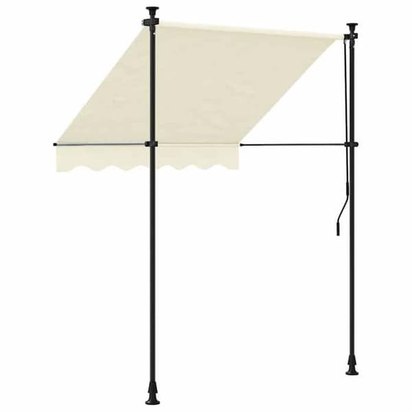 Maison Exclusive - Retractable awning crème 200x115 cm tyg och stål