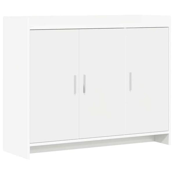Maison Exclusive - Buffé Vit 98,5 x 33 x 80 cm Ingenjörsträ