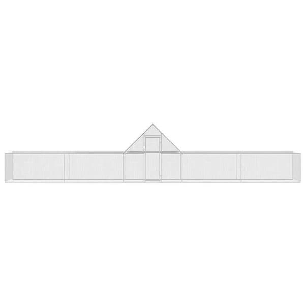 Maison Exclusive - Hönshus 10 x 2 x 2 m Galvaniserat stål