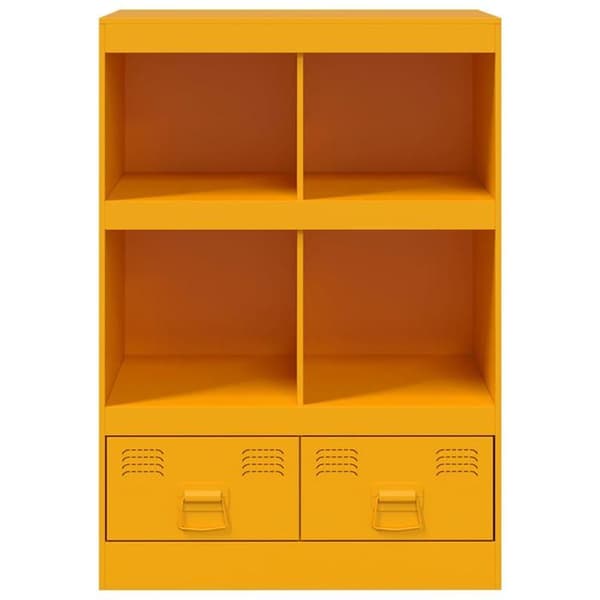 Maison Exclusive - Buffet gul sennep 67x39x95 cm stål Senap gul