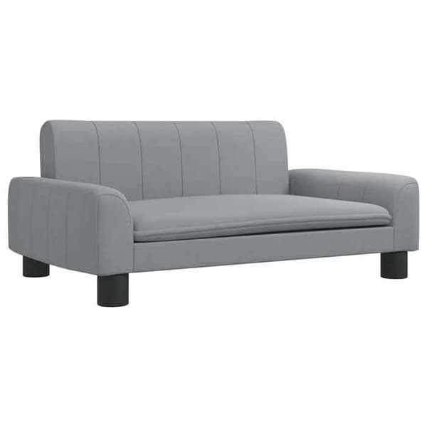 Maison Exclusive - Ljusgrå hundsäng 70x45x30 cm tyg ljusgrått