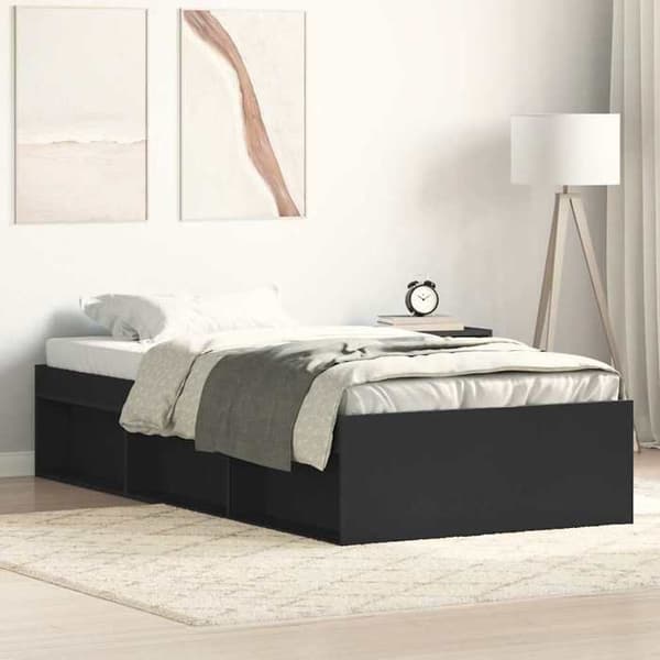 Maison Exclusive - Sengestel uden madras sort 90x190 cm Svart