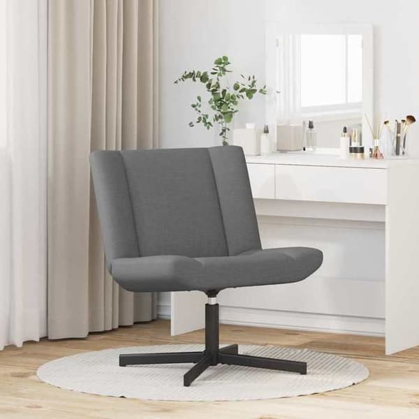 Maison Exclusive - Snurrstol Mörkgrå 63 x 75 x 76 cm tyg
