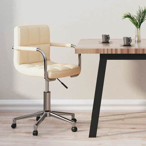 Maison Exclusive - Drejestol til kontor Creme Stof