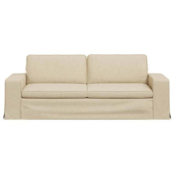 Maison Exclusive - Soffa Creme 222 x 80 x 82 cm tyg