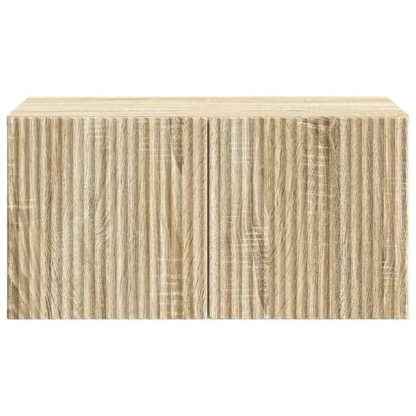 Maison Exclusive - Väggmonterad TV-möbel 59,5 x 41 x 30 cm Sonoma-ek