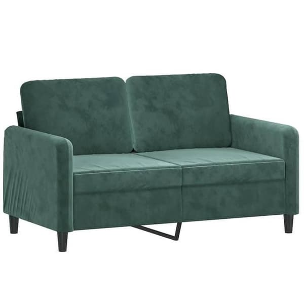 Maison Exclusive - Sæt af 3 sofaer med mørkegrønne velourpuder