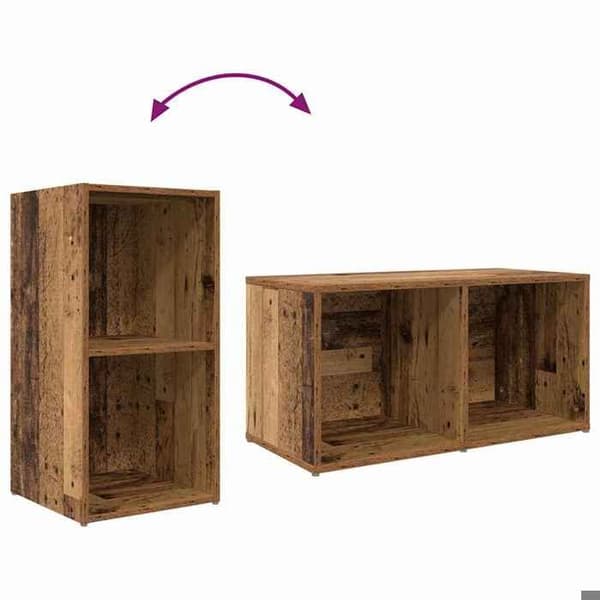 TV-möbel - EXKLUSIV HEM - 72 x 35 x 37 cm - Brun - Ingenjörsträ - Väggmontering brun