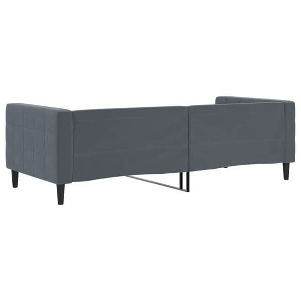 Maison Exclusive - Sängbänk utan madrass mörkgrå 90x200 cm sammet Mörkgrå