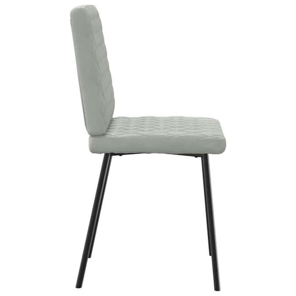 Maison Exclusive - Matstolar set om 2 Ljusgrå Sammet