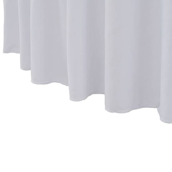 Elastisk dug - Eksklusiv Hus - Rund - Hvid - Sæt 2 180x74 cm Vit