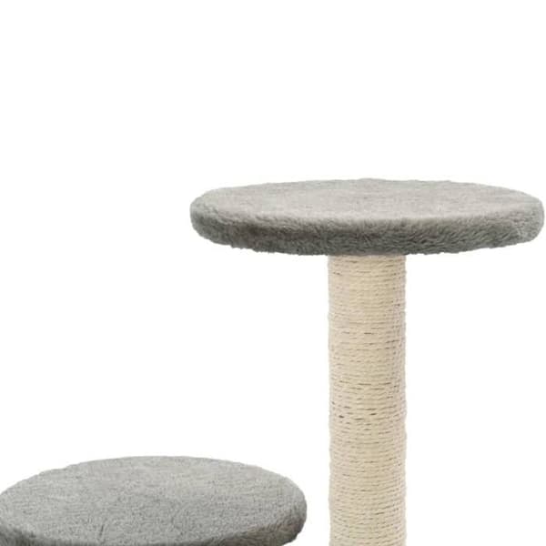 Maison Exclusive - Kattträd med sisal klöstrumpor 60 cm Grå grå