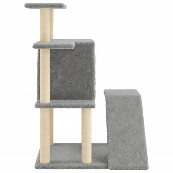 Maison Exclusive - Kattekradse med lys grå sisal 97 cm ljusgrått