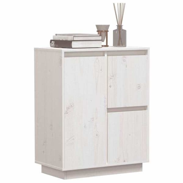 Maison Exclusive - Buffé Vit 60x34x75 cm Massivt furu Vit