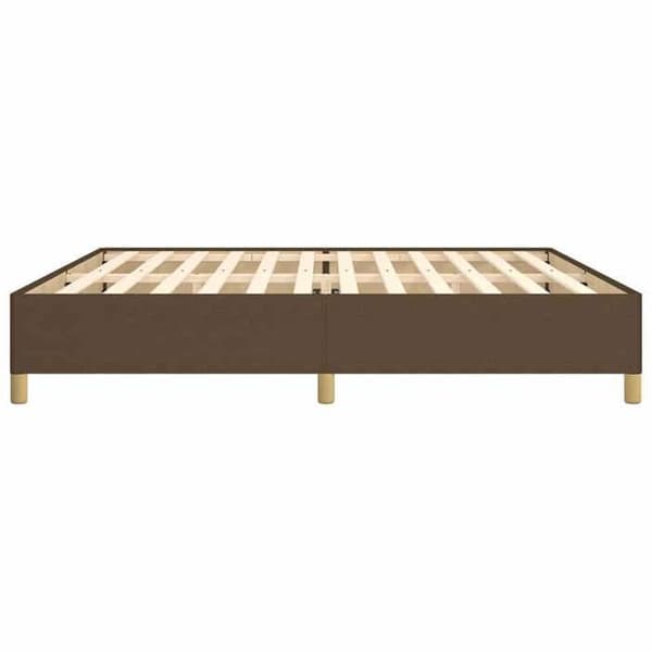 Maison Exclusive - Sengestel uden madras mørkebrun 200x200 cm stof