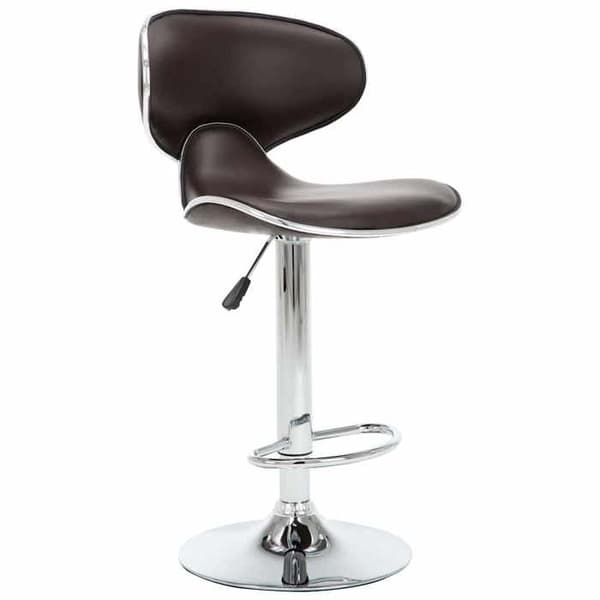 Maison Exclusive - Barstolar 2 st brun konstläder