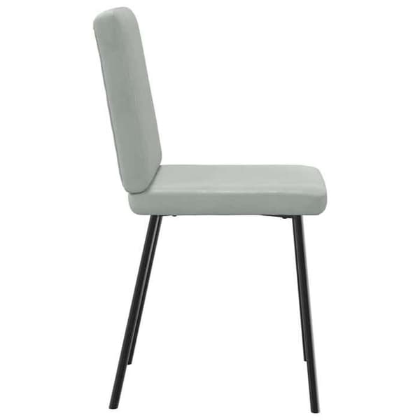 Maison Exclusive - Matstolar set om 4 Ljusgrå Sammet