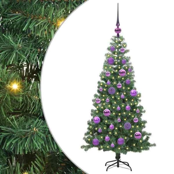 Juletræ - EKSKLUSIV HUS - 120 cm - PVC - LED USB 5V - Indendørs/Udendørs Grön
