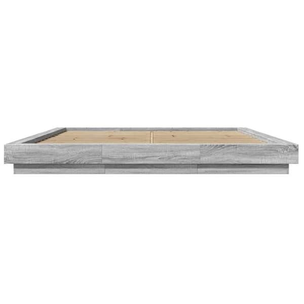 Maison Exclusive - Sengestel uden madras sonoma grå 200x200 cm Sonoma grå